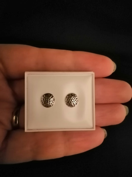 Celtic Studs In 925 Sterling Silver