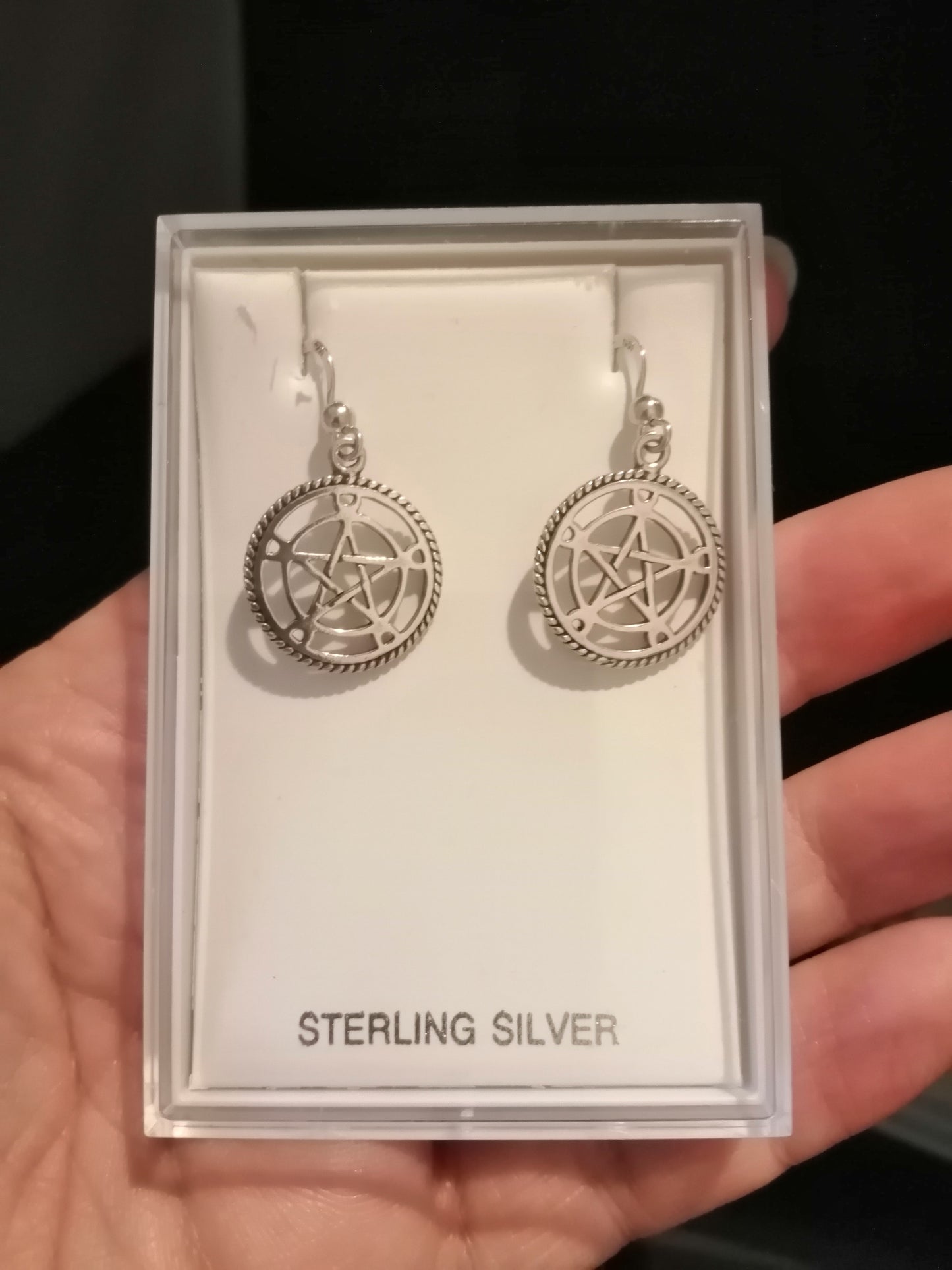 Pentagram & Moon Earrings